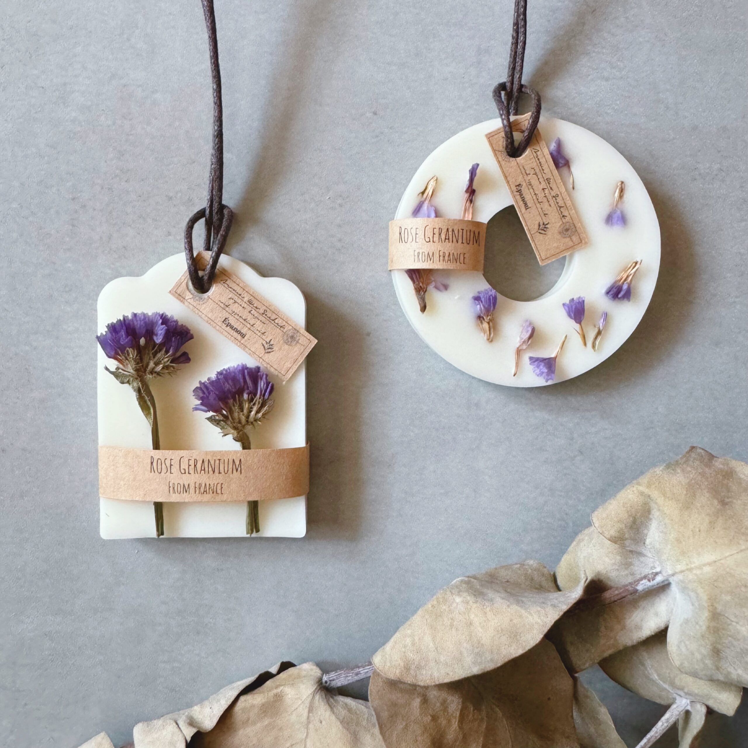 【new】スターチスのアロマワックスサシェ ２点セット