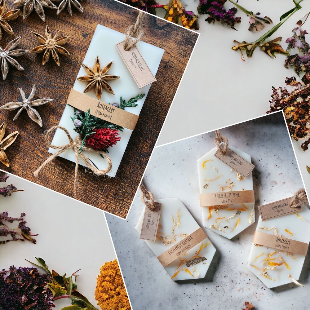 【new】クリスマスにおすすめのアロマワックスサシェ２種