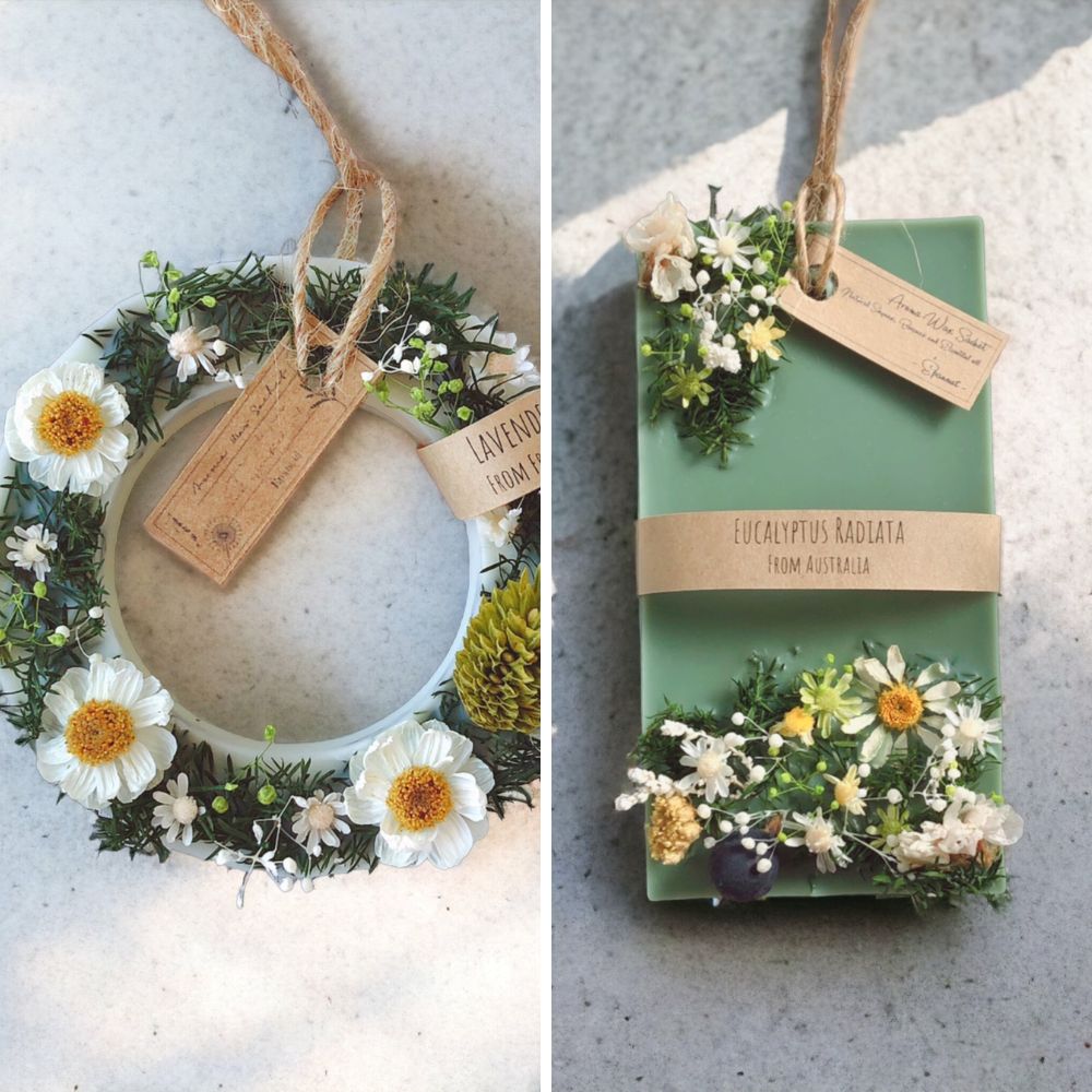 【new】春らしいデザインのアロマワックスサシェ２種