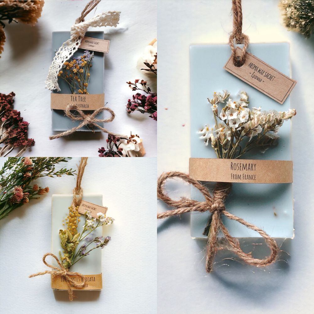 【new】ミニブーケのアロマワックスサシェ #2