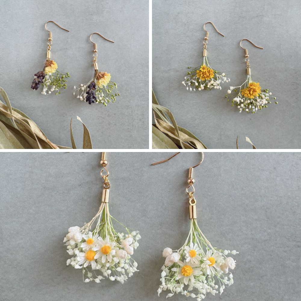 【new】花束の耳飾り３種